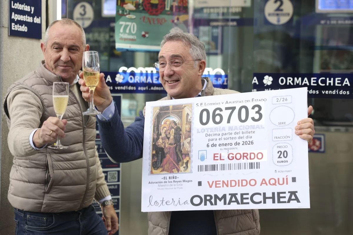 El 06.703 transforma la vida de miles: el Gordo de la Lotería del Niño 2026
