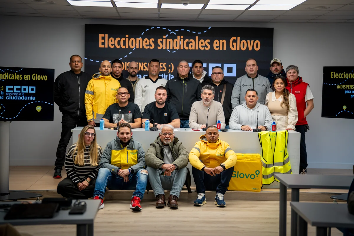 El 20% de la plantilla de Glovo en algunas provincias enfrenta despidos ocultos, según CCOO
