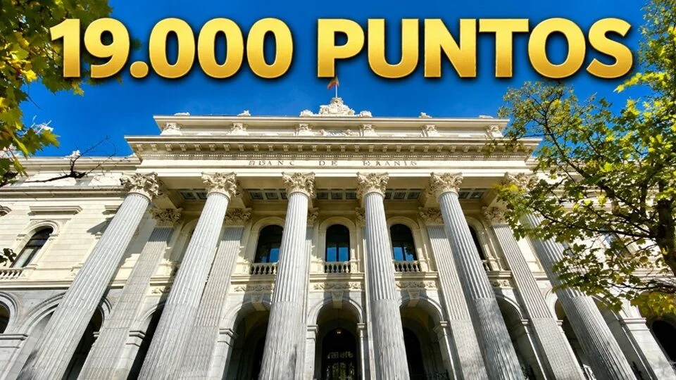 El Ibex 35 alcanza un hito histórico superando los 19.000 puntos impulsado por Santander