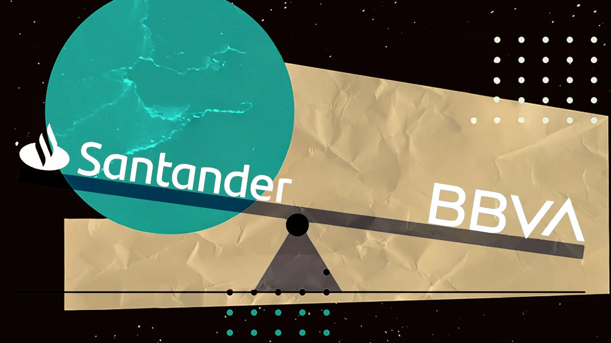 El impulso de Santander contrasta con la caída de BBVA en los resultados trimestrales