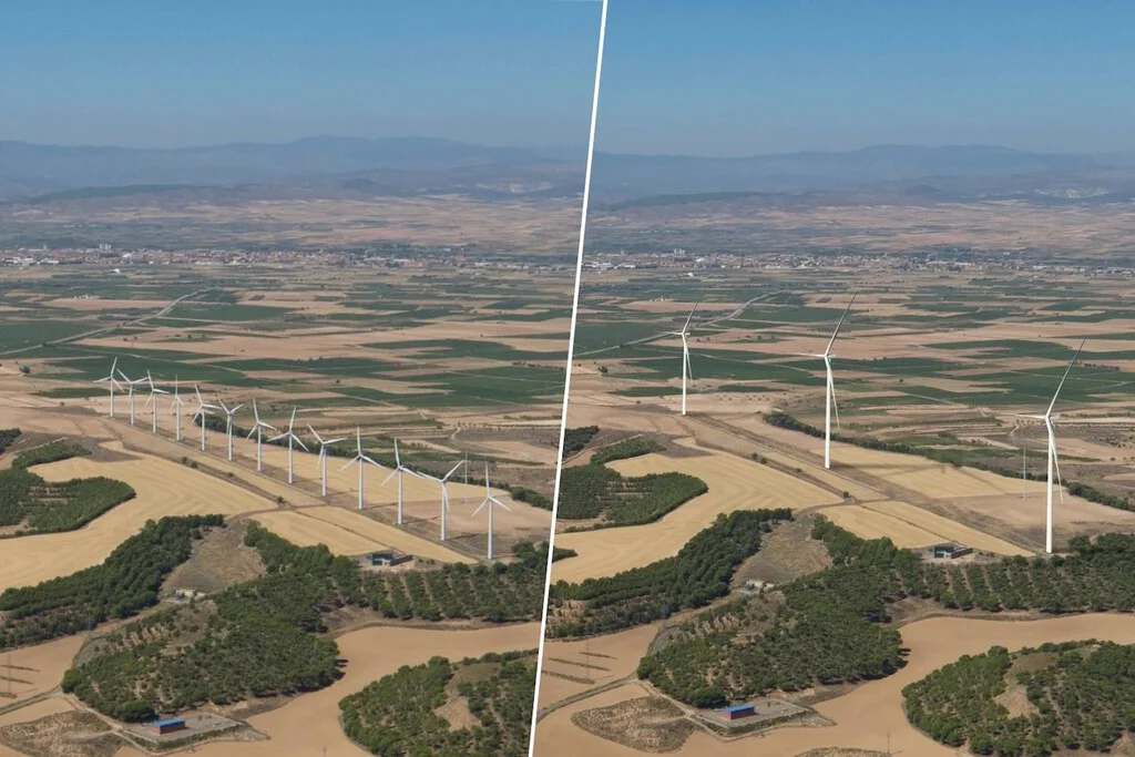 El parque eólico de Tudela optimiza su producción aunque pierde aerogeneradores