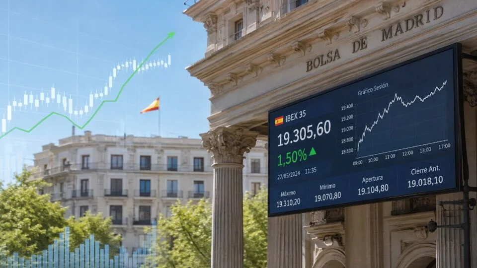 El rebote bancario impulsa al Ibex 35 a superar los 19.300 puntos esta semana