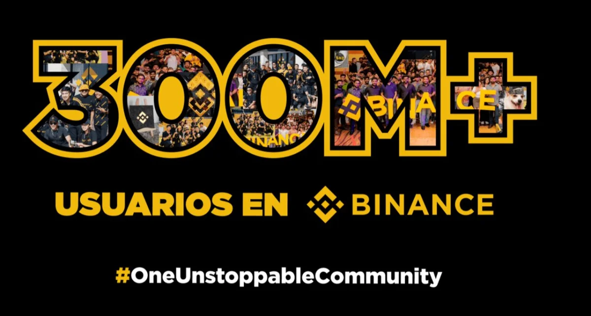 La adopción de criptomonedas se acelera: Binance alcanza 300 millones de usuarios registrados