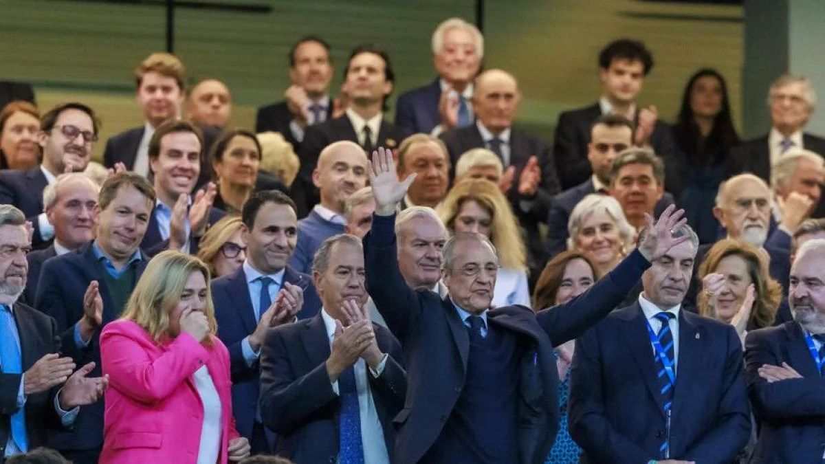 La afición del Real Madrid reclama su voz ante el vacío del palco del Bernabéu