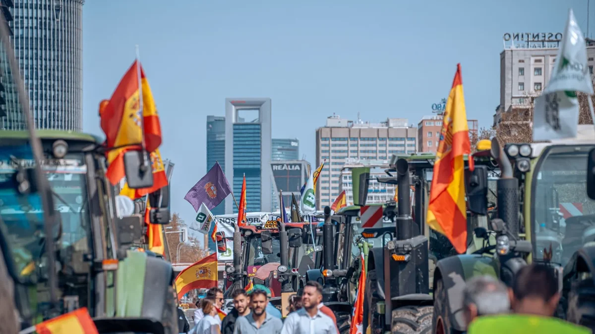Los agricultores españoles se movilizan en Madrid ante la crisis de costes y rentabilidad