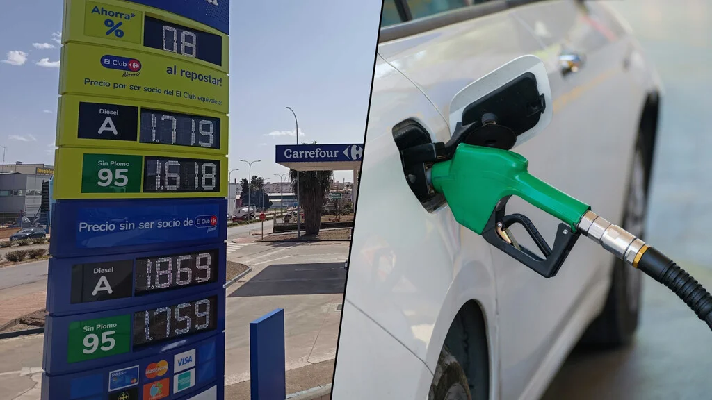 Los conductores se benefician de la caída del precio del diésel, aunque aún elevado