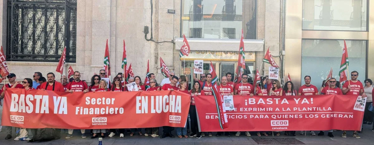 Los empleados de la banca se movilizan ante beneficios récord: CCOO planea protestas masivas