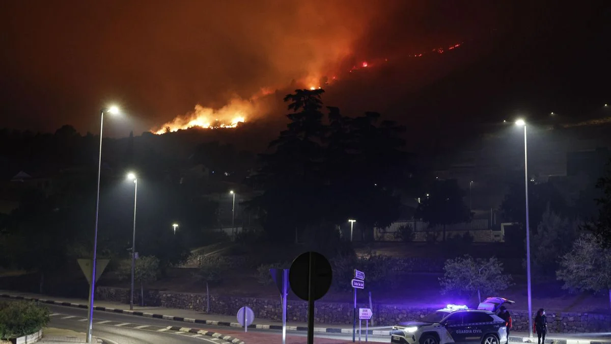 Los incendios en Castellón afectan la capacidad de respuesta de la UME en Madrid