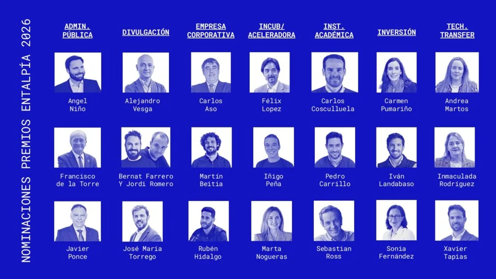Los Premios Entalpía destacan la innovación con siete categorías de nominados