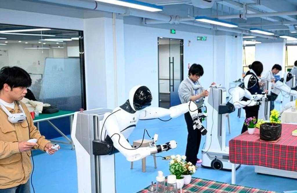 Los robots humanoides chinos comienzan su formación para el trabajo en la vida real