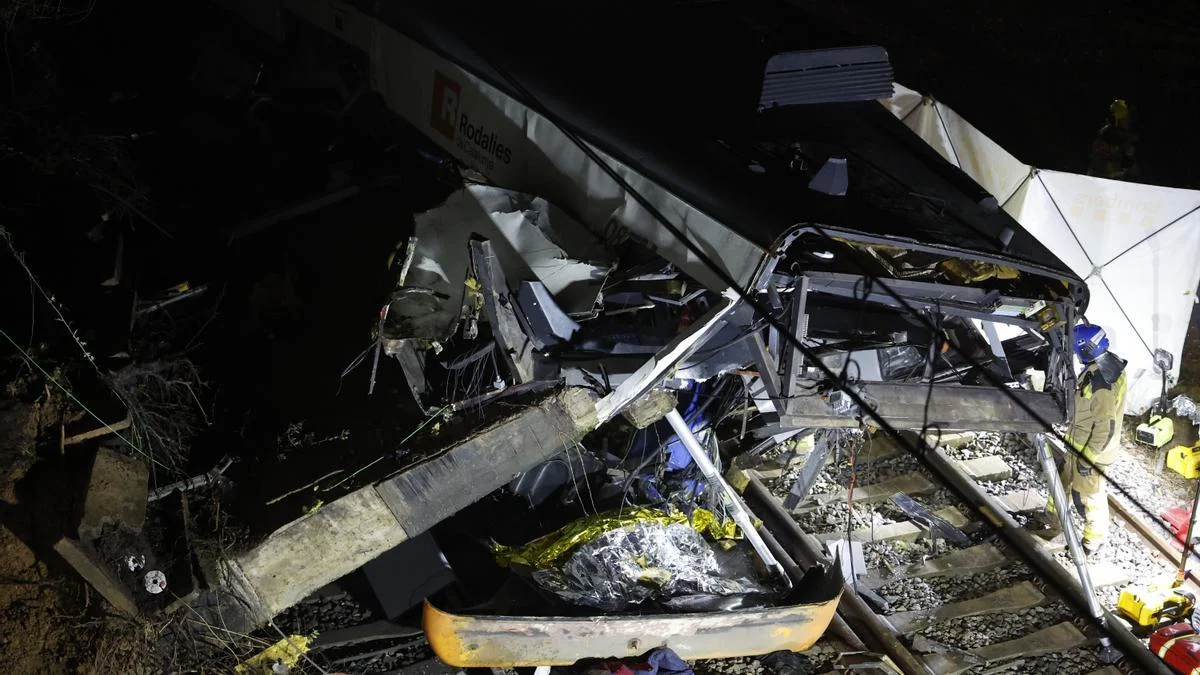 Tragedia en Gelida: un muerto y cinco heridos graves tras choque de Rodalies