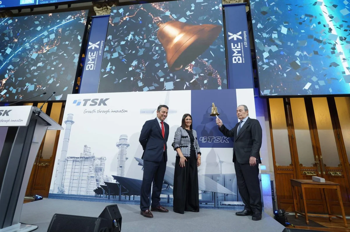TSK marca un hito: la primera ingeniería española en cotizar en el Mercado Continuo hoy